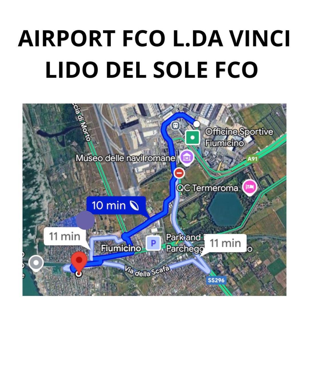 피우미치노 Lido Del Sole Fco 아파트 외부 사진